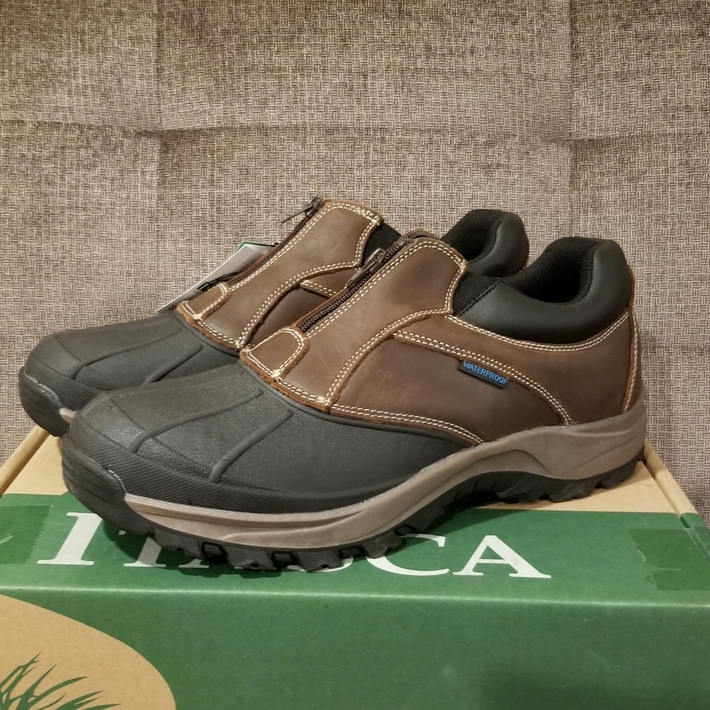 sz 13 NWT 100% Waterproof mens winter shoes boots - Picture 3 of 5